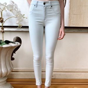 CARMAR SKINNY HIGH WAISTED LIGHT WASH JEANS